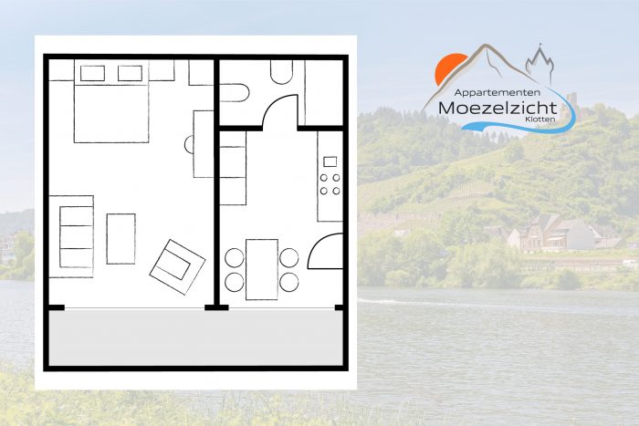 Plattegrond Walkure - Moezelzicht appartementen verhuur